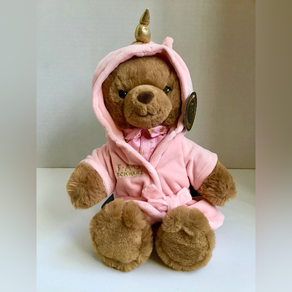 FAO Schwarz Toy Bear Plush 7” Brand New with Tags